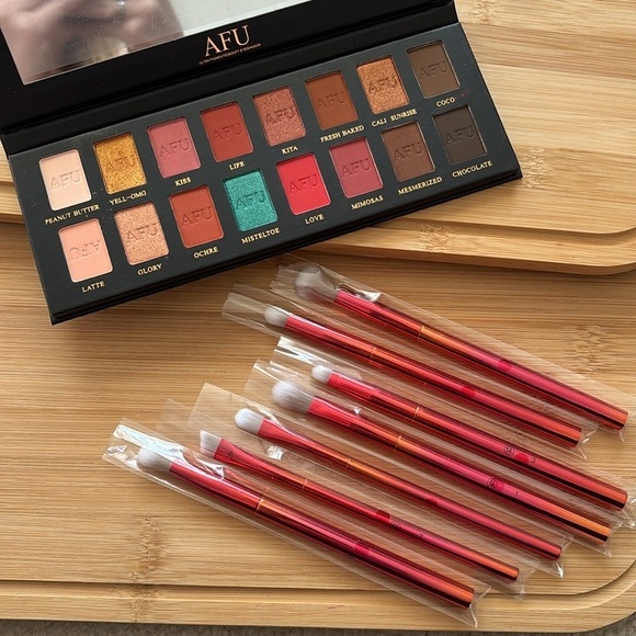 Brand New BH Cosmetics 8-Piece Eye Brush Set & AFU Eyeshadow Palette Pigmented - Picture 14 of 14